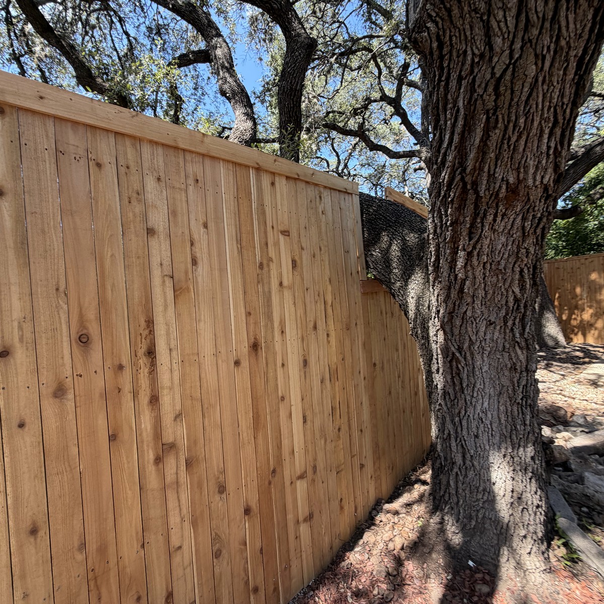 Fence & Exterior Project Real fence and exterior project completed by C.S.W. Power Solutions in San Antonio.